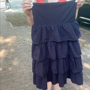Navy Tiered Skirt/Dress
